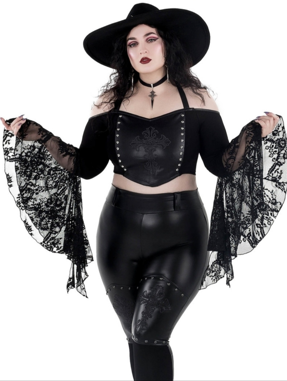 KILLSTAR Zelda Lace Bardot Top
